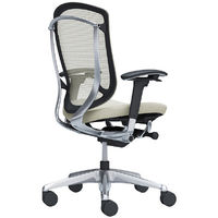 【無料引取付き】CC83BR FPC2|オカムラ コンテッサセコンダ 可動肘 座クッション ポリッシュ ブラックボディ ホワイト 1脚（直送品）