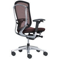 【無料引取付き】CC83BR FPC8|オカムラ コンテッサセコンダ 可動肘 座クッション ポリッシュ ブラックボディ ダークブラウン 1脚（直送品）