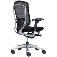 【無料引取付き】CC83BS FPC1|オカムラ コンテッサセコンダ 可動肘 座クッション ポリッシュ ブラックボディ ランバー付ブラック 1脚（直送品）