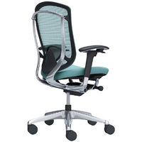 【無料引取付き】CC83BS FPC6|オカムラ コンテッサセコンダ 可動肘 座クッション ポリッシュ ブラックボディ ランバー付 セージ 1脚（直送品）