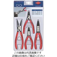 エスコ 4本組 スナップリングプライヤー EA590-24 1セット(1本)（直送品）