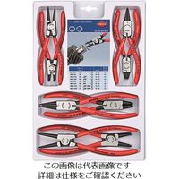 エスコ 8本組 スナップリングプライヤー EA590-28 1セット(1本)（直送品）
