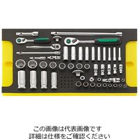 エスコ 1/4”DR・3/8”DR ソケットレンチセット(インチ) EA612VC-2 1セット（直送品）