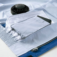 アイトス HERO’S UNIFORM 半袖ブルゾン（空調服TM）（男女兼用） ネイビー 6L AZ-1798-008-6L（直送品）