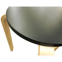 エイ・アイ・エス 木製丸椅子 組立式 ブラック LFMI-006BK 1脚（直送品）