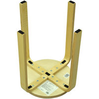 エイ・アイ・エス 木製丸椅子 組立式 ナチュラル LFMI-007NA 1脚（直送品）