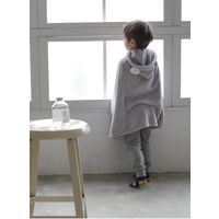 シービージャパン 吸水アニマルフード付きタオル ウサギ 吸水力3倍 マイクロファイバー 素早く速乾 マシュマロ肌触り 1個