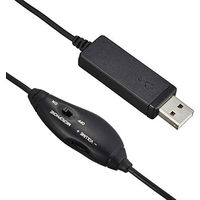 バッファロー 片耳ヘッドバンド式モノラルヘッドセット USB接続 BSHSHUM110BK 1台（直送品）