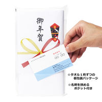 シヤチハタ 【謹賀新年スタンプ付き】御年賀のし付きタオル 100枚組 X-NG-TNET5PX20 1パック（直送品）