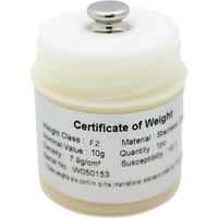 AD1603-10F2-A 校正用分銅 OIML型円筒分銅　F2級　10g　一般校正証明書付　1台 エー・アンド・デイ（直送品）