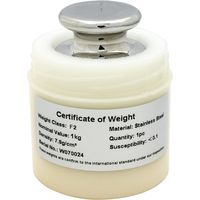AD1603-1KF2-A 校正用分銅 OIML型円筒分銅　F2級　1kg　一般校正証明書付　1台 エー・アンド・デイ（直送品）