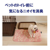 【アウトレット】山崎産業 リーフレッシュ消臭マット　スクエア　４５×６０ｃｍ　ピンク 4903180196197 １箱（１枚入）（直送品）