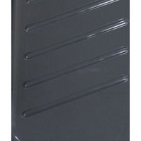 平和工業 クリスタルシューズラック ワイド 5段 幅495×奥行305×高さ767mm グレイ 1個