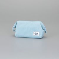 エスコ 225x 90x105mm 小物ポーチ(スカイブルー) EA927SG-25 1セット(10個)（直送品）