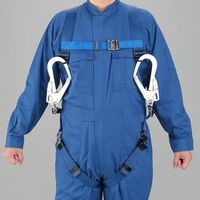 エスコ 墜落制止用器具(フルハーネス/巻取式ツインランヤード付) EA998FF-34 1個（直送品）