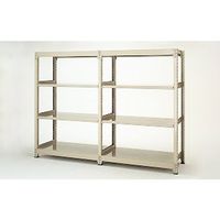 エスコ 1790x450x1500mm/150kg/3段 スチール棚(連結用) EA976DJ-180RB 1台(1個)（直送品）