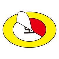 エスコ 50x 50mm [充]ボンベステッカー(2枚) EA983HK-26A 1セット(40組)（直送品）