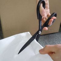 エスコ 245mm 裁ちはさみ(ステンレス製/フッ素コーティング) EA540HG-9 1丁（直送品）