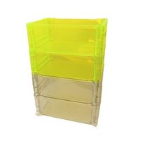 エスコ 391x277x153mm/10L ポリカ製コンテナ(透明イエロー) EA506AT-2 1個（直送品）