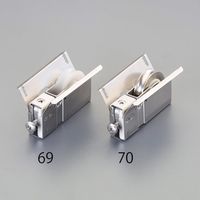 エスコ 12ー 23mm サッシ取替戸車(平行型/ステンレス車) EA986RJ-70 1セット(4個)（直送品）
