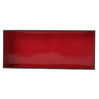 スドウ 黒色紙貼箱 内朱色 外寸235×99×H46mm 16個 SD199303-16（直送品）