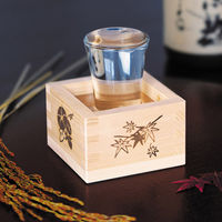 ヤマコー 東濃ひのき/1合桝 四季/四面焼印(塗装付) 12279 1個（直送品）