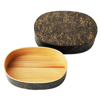 ヤマコー 強化塗装・わっぱ料理箱 (乱糸ブラック) 28123 1個（直送品）