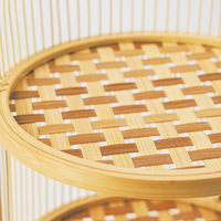 ヤマコー 竹・千筋アフタヌーンティー篭 12468 1個（直送品）