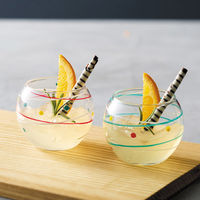 ヤマコー 水風船硝子珍味入 青 27974 1個（直送品）