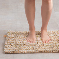 株式会社藤栄 もふ バスマット M 60×40cm きなこ MF-104 4545229162604 1枚（直送品）