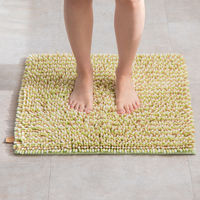 株式会社藤栄 もふ バスマット 正方形 60×60cm よもぎ MF-108 4545229162642 1枚（直送品）