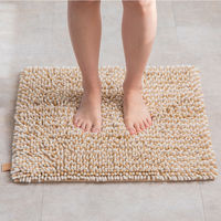 株式会社藤栄 もふ バスマット 正方形 60×60cm きなこ MF-109 4545229162659 1枚（直送品）