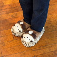 株式会社藤栄 アニマルモップスリッパ ハグモッピ 23~25cm ラッコ HM-001 4545229168972 1足（直送品）