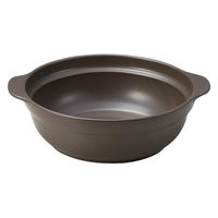 ミヤザキ食器 土鍋 9号 IH対応 Karl 軽量土鍋 蒸し皿付き ベージュ 412993 1個（直送品）