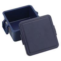 三好製作所 お弁当箱 GEL-COOL square S 1段 220ml ベリーブルー 423658 1個（直送品）