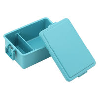 三好製作所 お弁当箱 GEL-COOL square M 1段 400ml マカロンブルー 423665 1個（直送品）