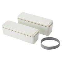 三好製作所 お弁当箱 GEL-COOL slim SL 2段 700ml ミルクホワイト 423687 1個（直送品）