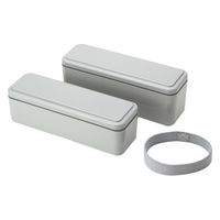 三好製作所 お弁当箱 GEL-COOL slim SL 2段 700ml オイスターグレー 423688 1個（直送品）