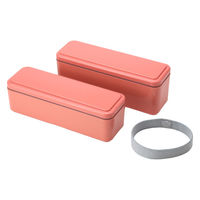 三好製作所 お弁当箱 GEL-COOL slim SL 2段 700ml マカロンピンク 423690 1個（直送品）