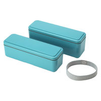 三好製作所 お弁当箱 GEL-COOL slim SL 2段 700ml マカロンブルー 423691 1個（直送品）