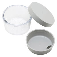 三好製作所 お弁当箱 GEL-COOL round with inner tray 400ml オイスターグレー 423693 1個（直送品）