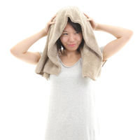 タオル ヘアタオル 40×100cm 思わず頬ずりしたくなるタオル ANGEL STEP Premium ライトブラウン 449660 1個（直送品）