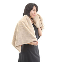 タオル バスタオル 60×120cm 思わず頬ずりしたくなるタオル ANGEL STEP Premium ベージュ 449664 1個（直送品）