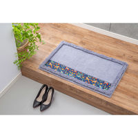 橋爪商店 玄関マット ダーラヘスト 屋内 50cm×80cm ライトグレー 450494 1個（直送品）