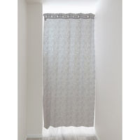 加栄レース アコーディオンカーテン アラベスク柄 フリーカット 100×200cm UVカット グレージュ 469363 1個（直送品）