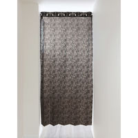 加栄レース アコーディオンカーテン アラベスク柄 フリーカット 100×250cm UVカット ダークブラウン 469366 1個（直送品）