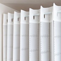 加栄レース アコーディオンカーテン 防炎 フリーカット 150×220cm ドット柄 469380 1個（直送品）