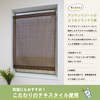 加栄レース レースカーテン 小窓 ランダムストライプ柄 70×120cm ブラウン 469410 1個（直送品）