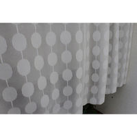 加栄レース レースカーテン カフェカーテン 水玉柄 145×45cm 469417 1個（直送品）