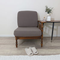 加栄レース ソファカバー 1人掛け用 セパレートタイプ 撥水加工 2枚組 グレー 469438 1個（直送品）